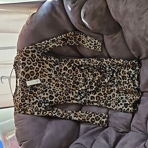 Francesca leopard dress